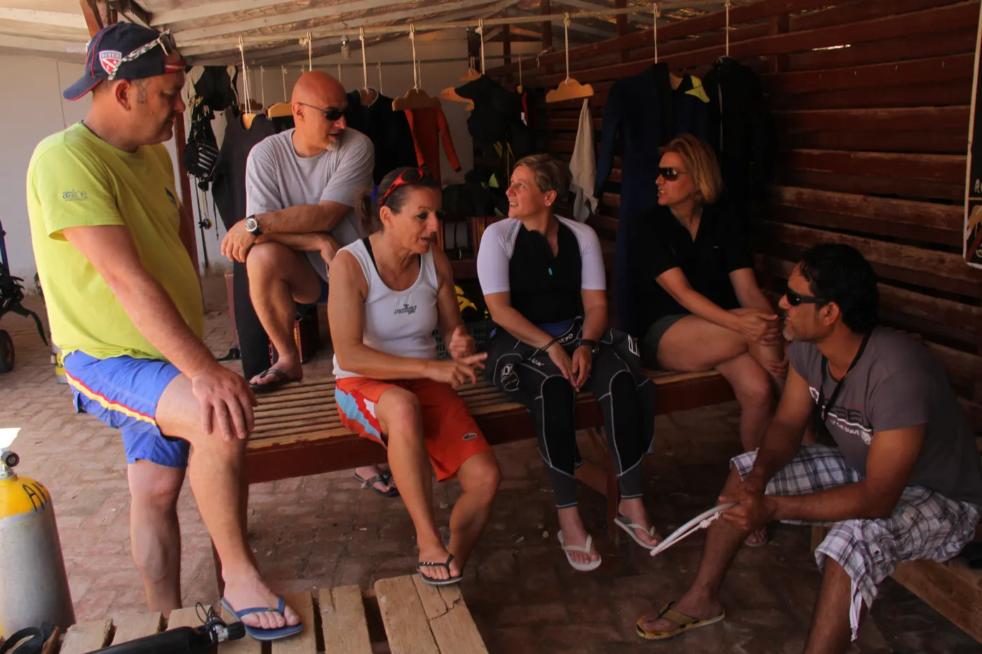 Guinness World Record 2015 a Sharm El Naga: arrivo e preparativi dello staff Top One Diving (foto 5)