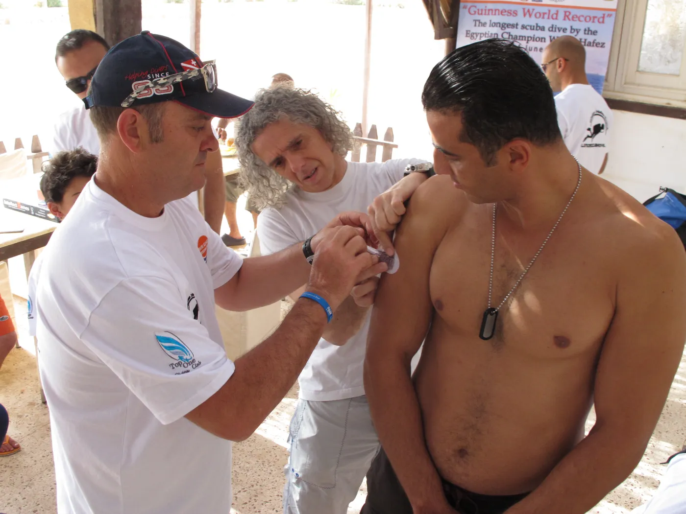 Guinness World Record 2015: briefing e allenamenti della squadra Top One Diving nel Mar Rosso (foto 18)