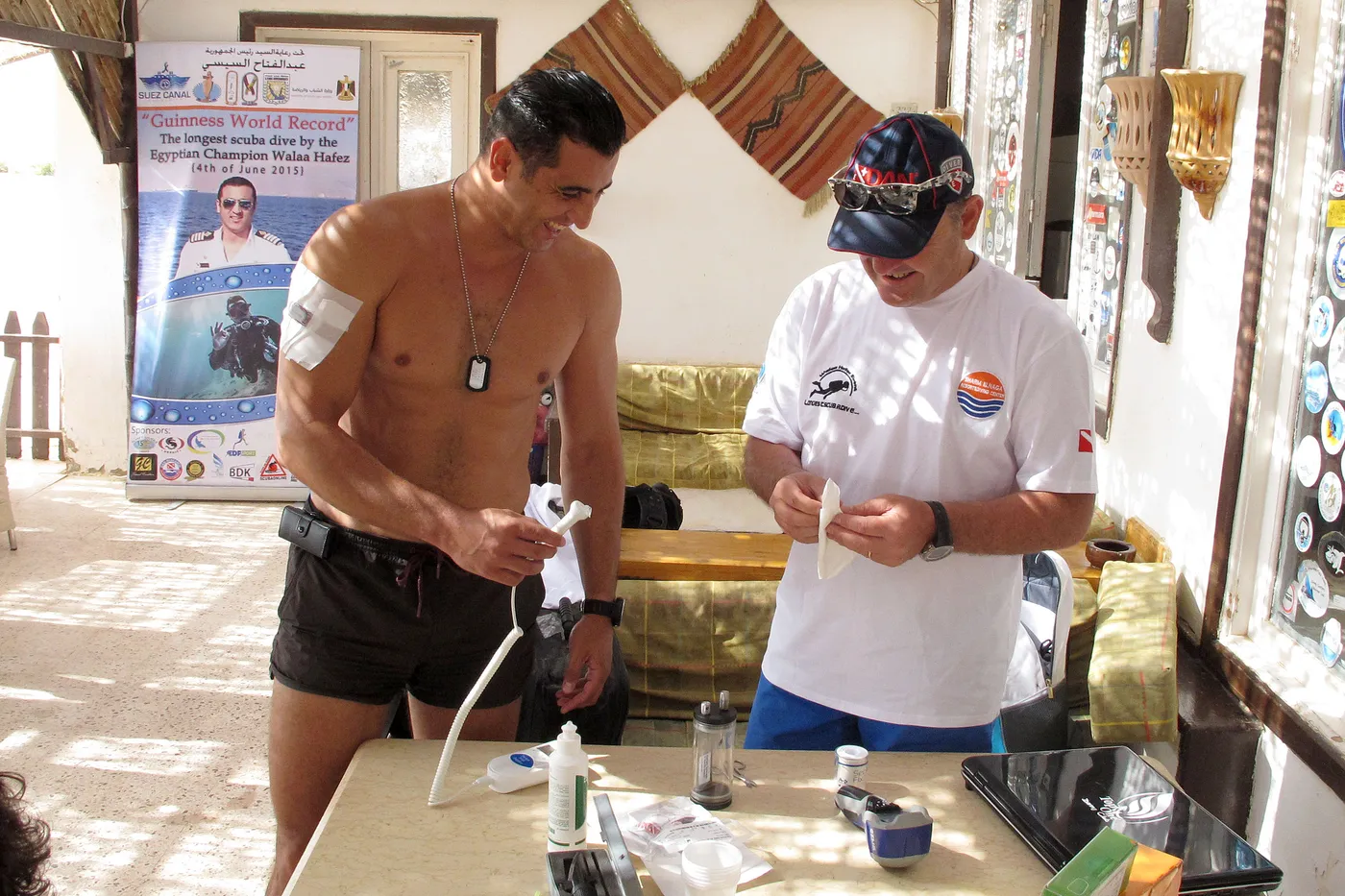 Guinness World Record 2015: briefing e allenamenti della squadra Top One Diving nel Mar Rosso (foto 21)